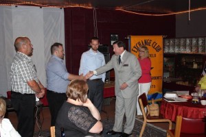 New Member Induction Marc Holt Brad Minard Bryce Conroy by Immediate Past District President Larry Sewell June 14 2016 Hafle Winery