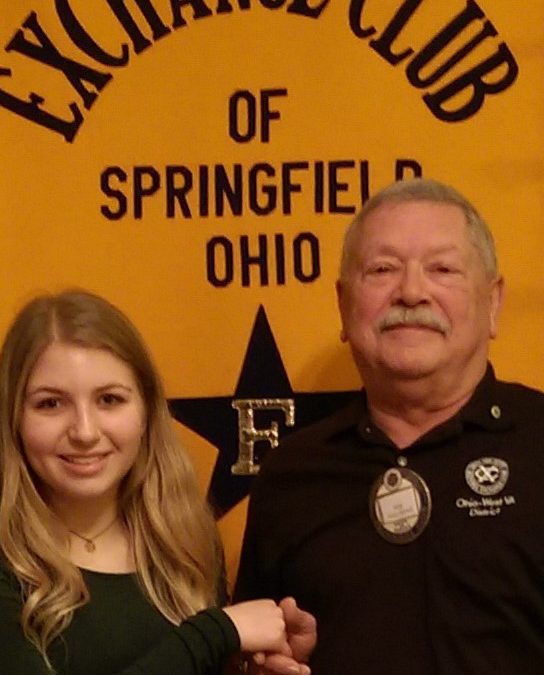 Carli Carey, Youth of the Month representing Springfield High School