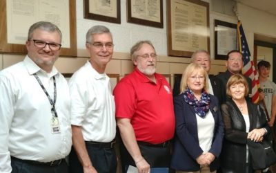 Springfield Exchange Re-Dedicates Freedom Shrine at Northeastern High School