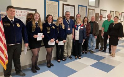 Exchange Dedicates Freedom Shrine in the new Northeastern HS building