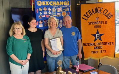 Springfield Exchange Earns District’s “Best New Community Service Project”