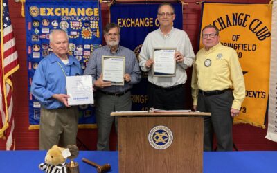 Springfield Exchange Celebrates the 114th Anniversary of Exchange by Inducting Two New Members!