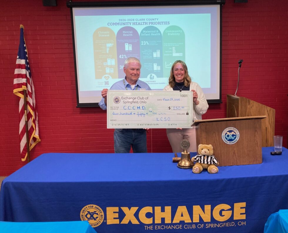 Clark County Health Department Visits Exchange - Springfield Exchange Club