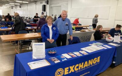 Exchange at the Older Americans Day Event